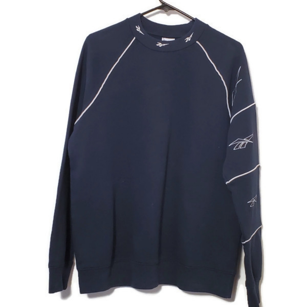 Navy Reebok Classic Retro Sweatshirt UK L 16-18 US 12